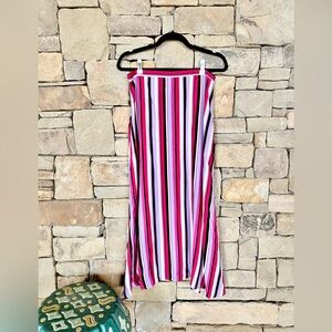 Reformation RARE OG Women's Striped Midi Length Multi Skirt